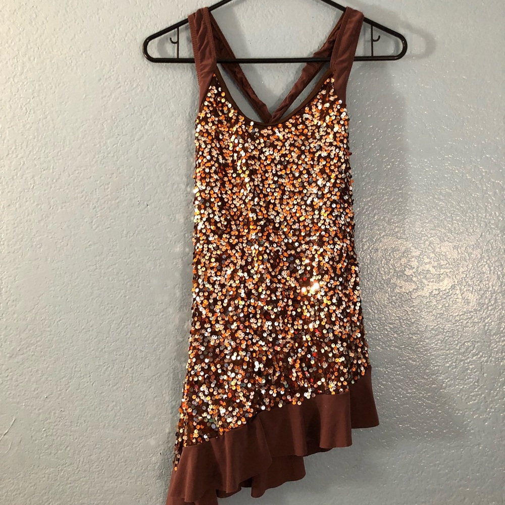 Weissman Sequin Twist Back Dance Tunic Women's MA